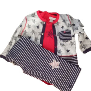 3 piece Onesie Set  size 9 mos.